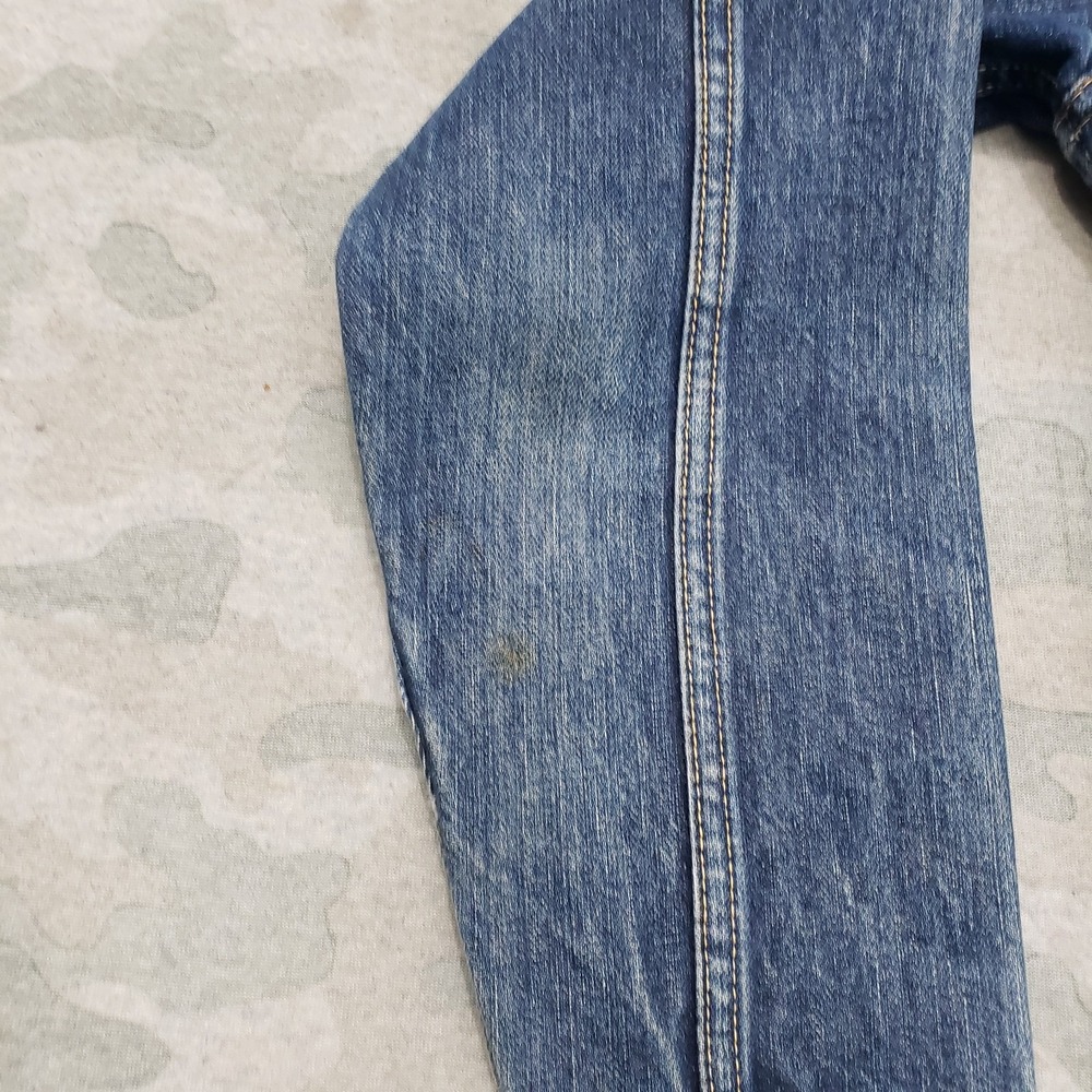 Vintage Levis Trucker Jacket Men 36 Blue Type 1 Big E Selvedge Buckle Back USA - Picture 4 of 16